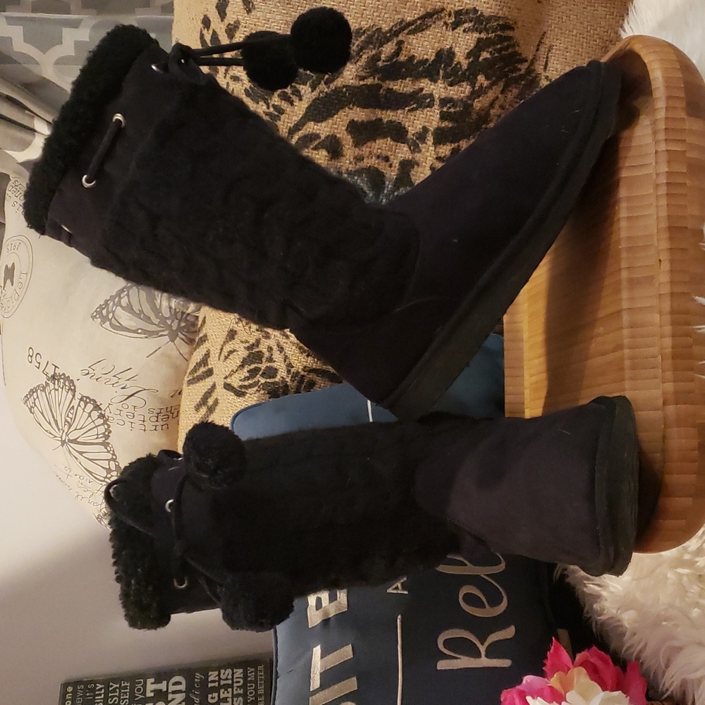 Ruby Black Boots Size 9